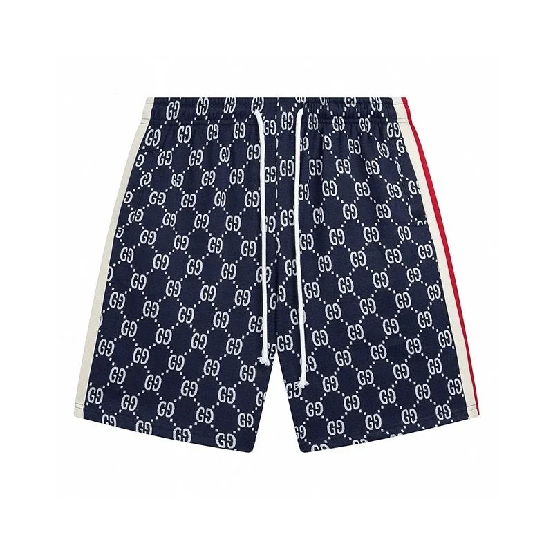 Gucci White Red Stripes Shorts