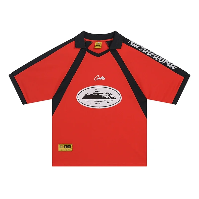 Corteiz Alcatraz Football Jersey Red