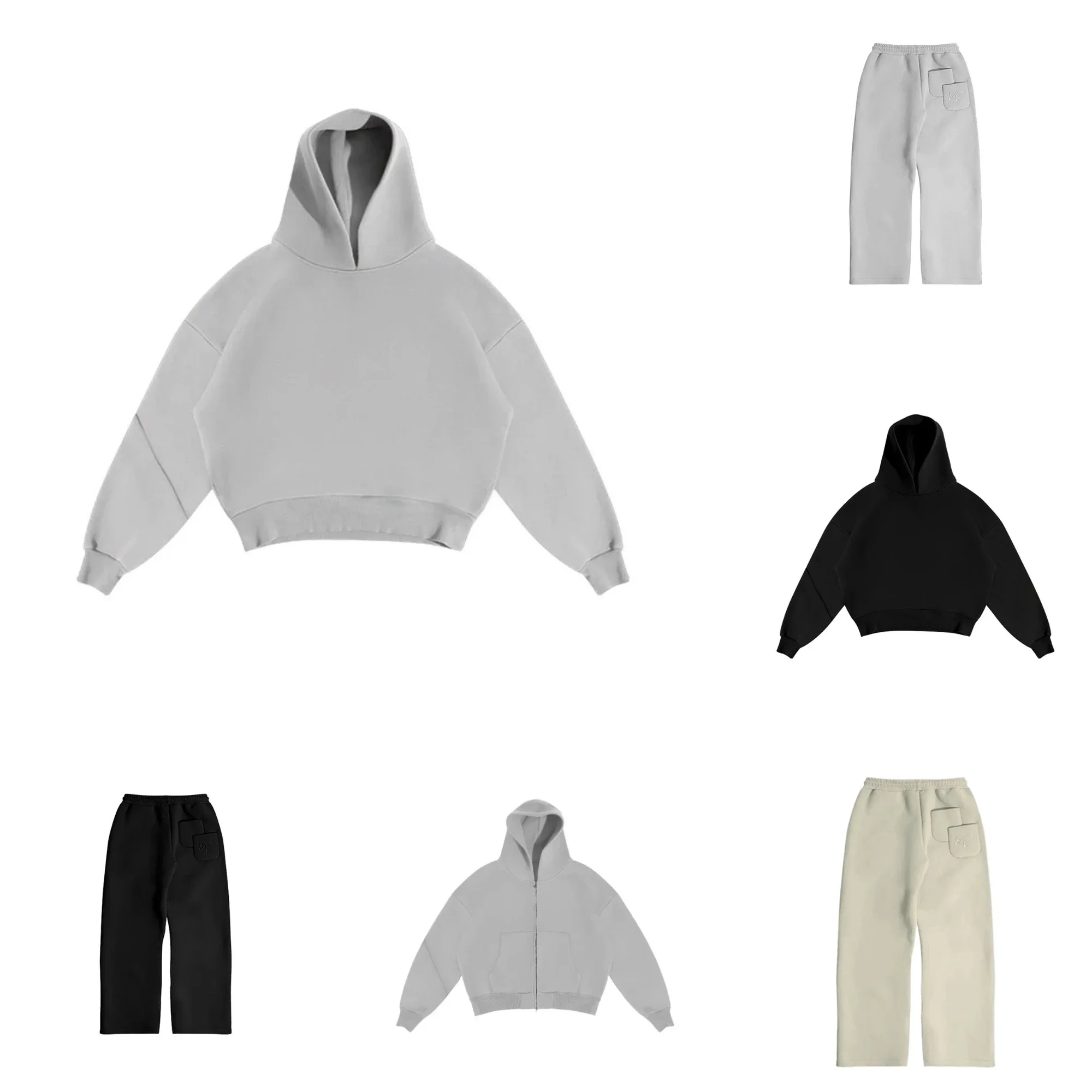 Saint Alexander Hoodies/Pant 100% cotton