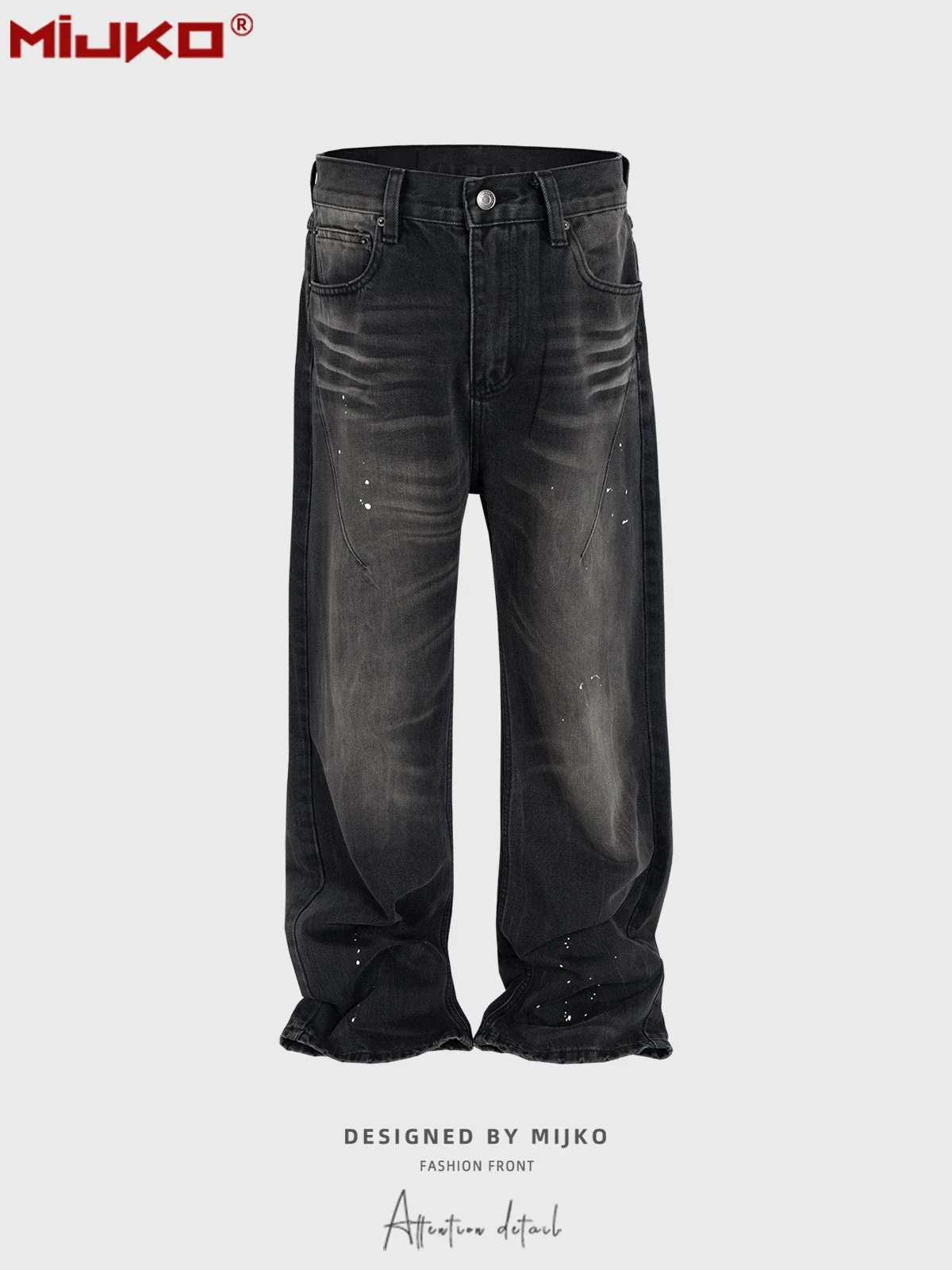 MIJKO Splatter Jeans