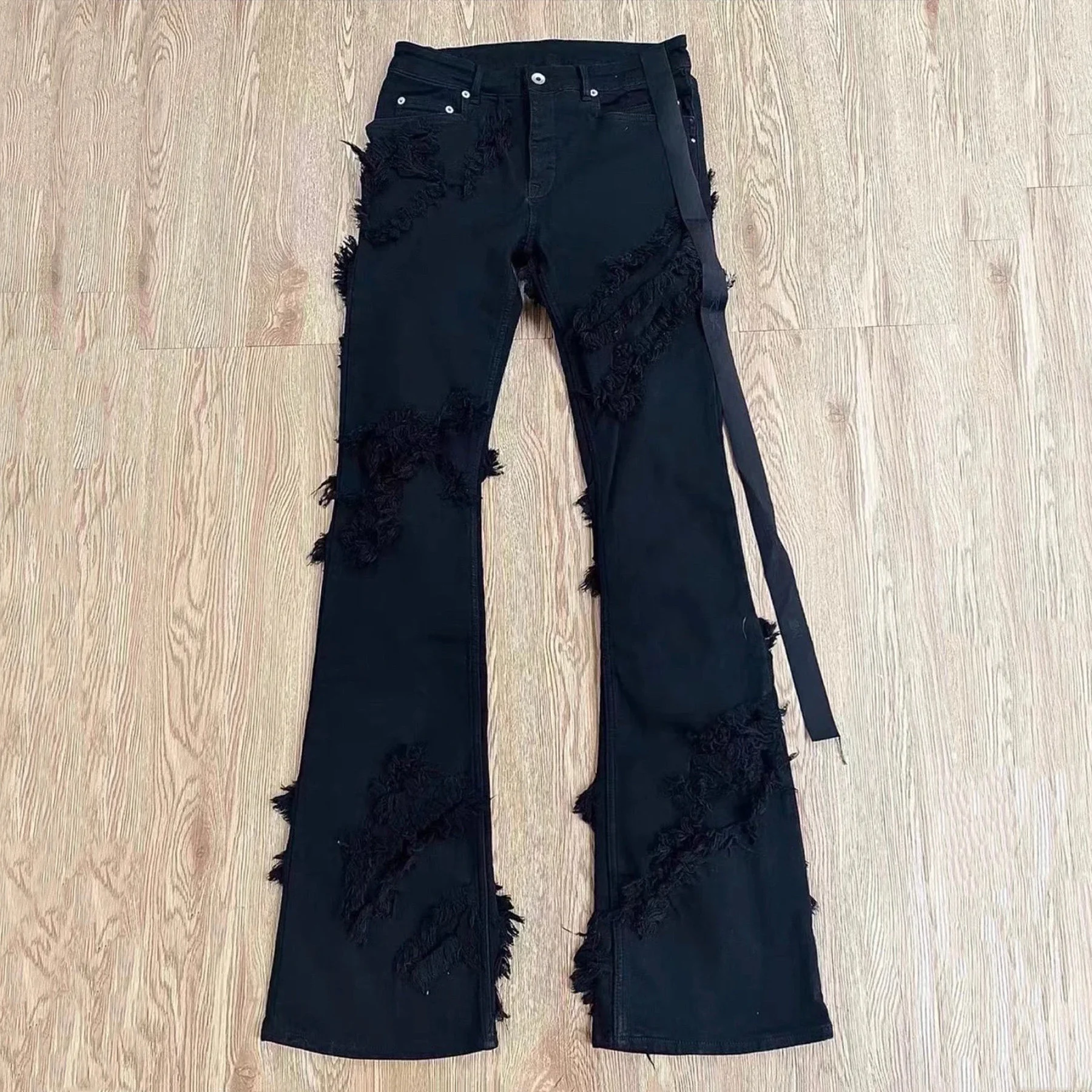 Ripped Flared Jeans