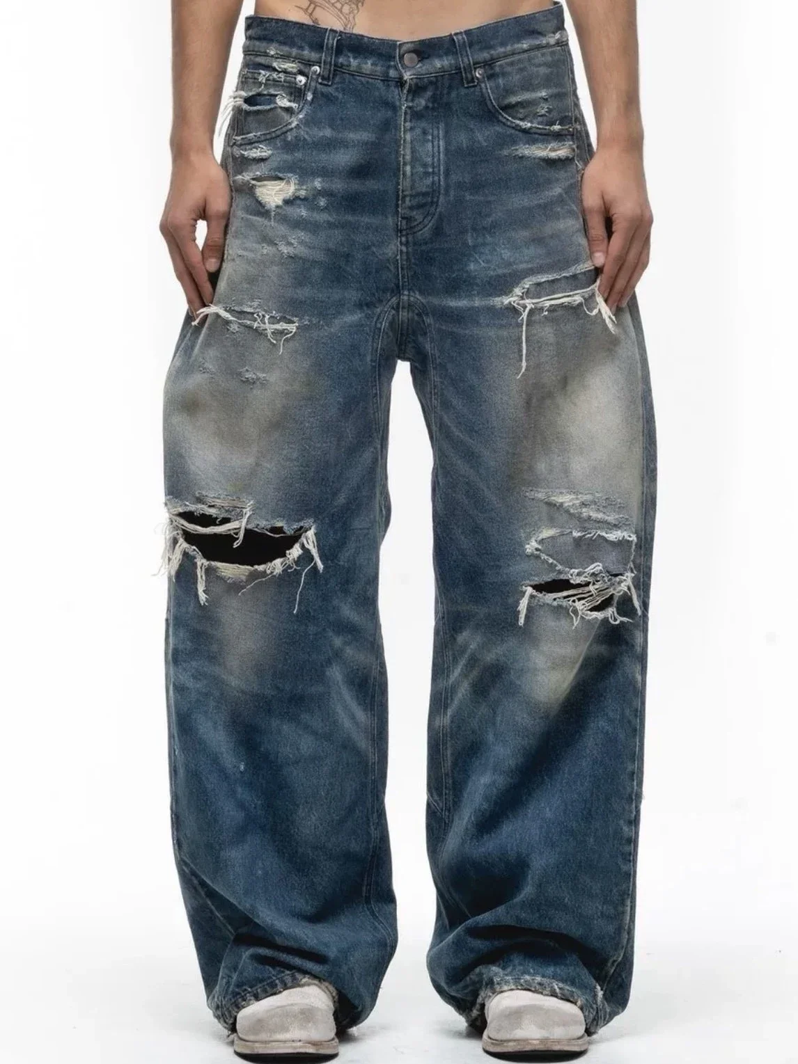 No Faith Studios Ripped Jeans