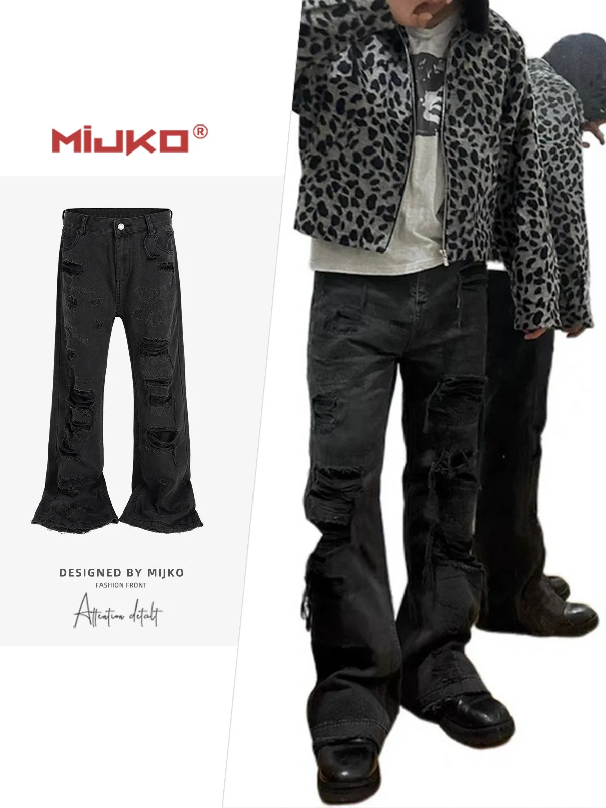 MIJKO Ripped Jeans